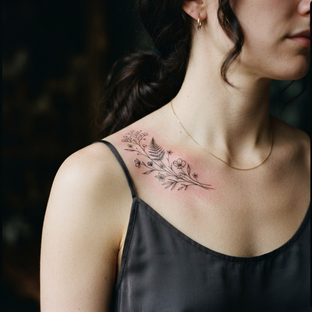 Fine Line tattoo by Sora Tanaka